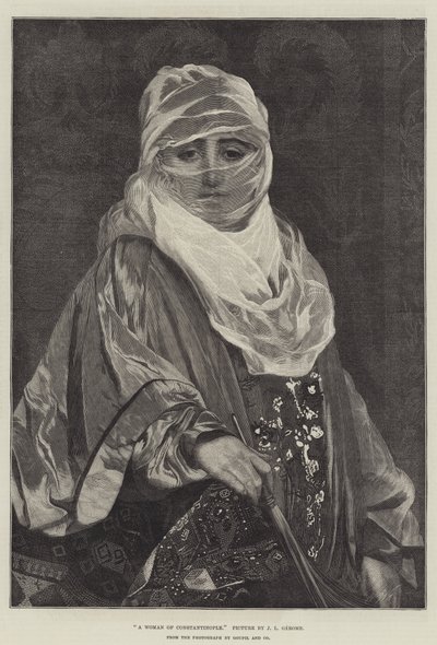 Een Vrouw uit Constantinopel door Jean Leon Gerome